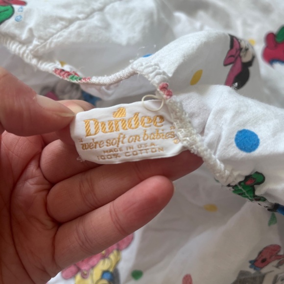 Vintage Dundee Mickey & Friends Babies Crib Sheet (Fitted) - Picture 4 of 4